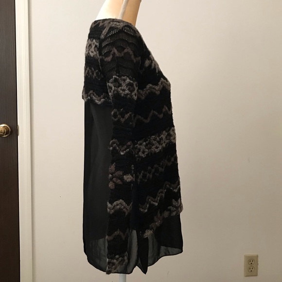 🇮🇹Knitted and Voile Top - Picture 3 of 8